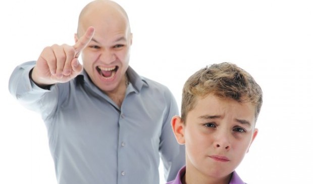 Não descarregue as suas frustrações sobre seus filhos